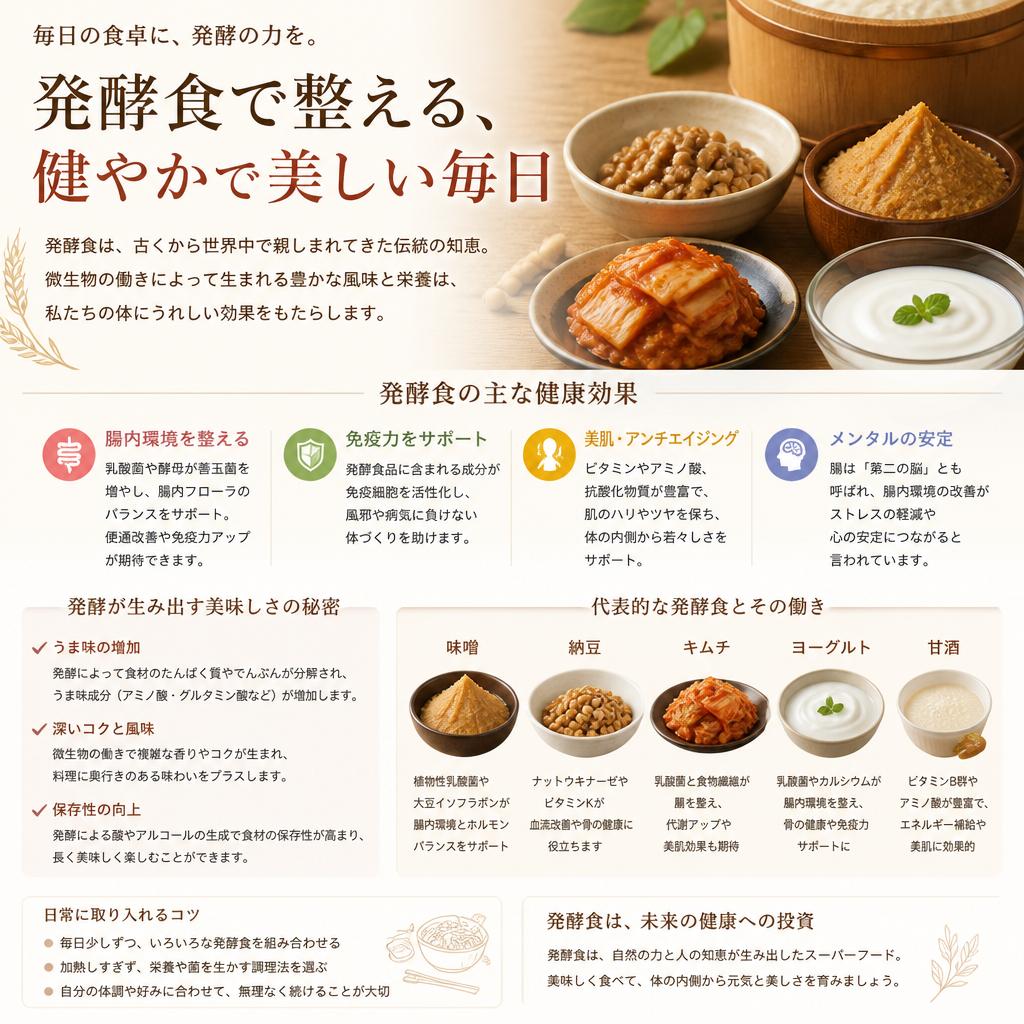 心と体に優しい発酵食の魅力